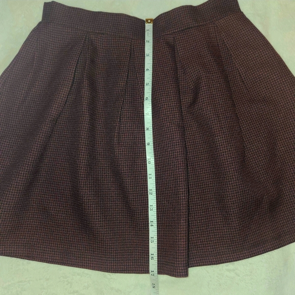 Foreign Exchange M Maroon & Blk  A-Line Mini Librarian 2 Skater Versatile Style - Picture 9 of 9